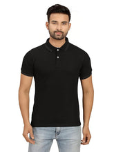 BOMBAE TEES Men's Cotton Regular Fit Solid Polo Neck