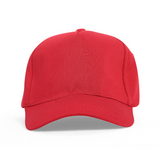 Red Lightweight Twill Adjustable Cap