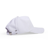 White Lightweight Twill Adjustable Cap