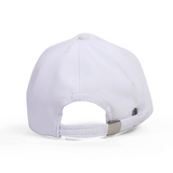 White Lightweight Twill Adjustable Cap