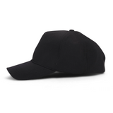 Black Lightweight Twill Adjustable Cap