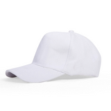 White Lightweight Twill Adjustable Cap